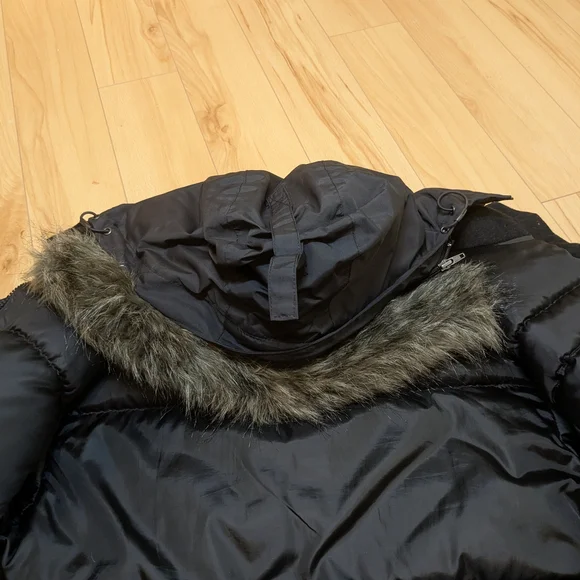 Kamik Women's Black Down Filled Parka with Faux Fur Hood - Picture 12 of 16